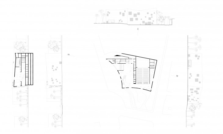 plan, section and facades