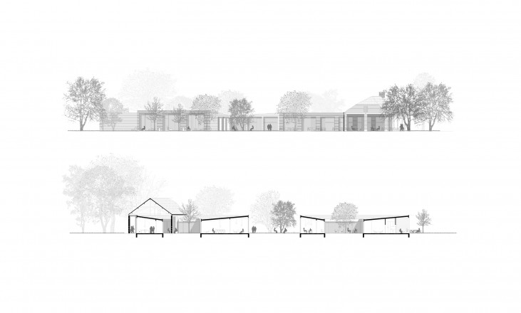 facade and section