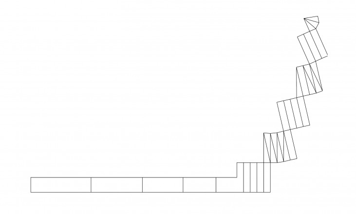 unfolded facade